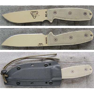 COUTEAU RAT CUTLERY ESEE RC-4 COUTEAU DE COMBAT ESE Model 4 RC4PDT - Free SHipping