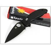 COUTEAU SPYDERCO Black G-10 MANIX 2 Plain Edge Knife SC101GPBBK2 - SPYDERCO MADE IN USA - LIVRAISON GRATUITE