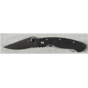 Couteau Spyderco Military Black Acier S30V Spyderco Made In USA SC36GPBK