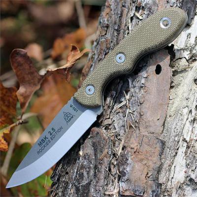Couteau Tops Mini Scandi MSK Rockies Edition Acier Carbone 1095 Manche Micarta Made in USA TPMSKTBF - Free Shipping