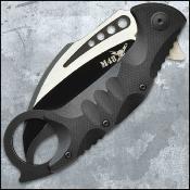 UC3602 Couteau M48 Steel Titan Karambit Pliant | Lame Acier D2 Two-Tone Hawkbill | Manche Plaquettes G10 Black | Liner Lock | Livraison Gratuite