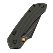 B1034H4 — Couteau Tenable Fenrir Lame Acier Nitro-V Blackwashed Harpoon Manche Micarta Vert Top Liner Lock Livraison Gratuite