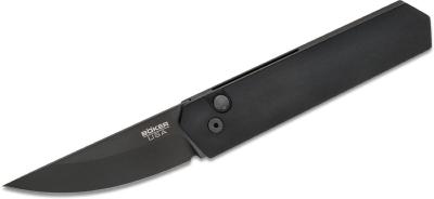 BO01BO255 Couteau Boker Automatique Kwaiken Compact Button AUTO Lame Acier 154CM Black Made USA - Livraison Gratuite