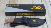 BR0373 Couteau Browning Hunting/Skinning Lame Acier Inox Etui Nylon - Livraison Gratuite