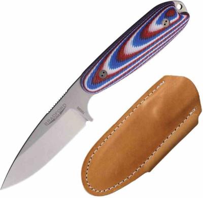 BRAD35S125 Couteau Bradford Guardian 3.5 | Lame Drop Point Acier N690 Manche G10 Étui Cuir USA - Livraison Gratuite