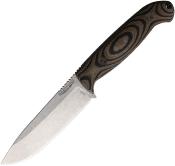 BRAD55S109 Couteau Bradford Guardian 5.5 Lame Acier Bohler N690 Manche Camo Micarta 3D Étui Cuir USA | Livraison Gratuite