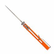 CBTSCTGRORB CobraTec EDC Scout | Lame Drop Point Acier VG-10 | Manche Grivory Orange | Crossbar Lock - Livraison Gratuite