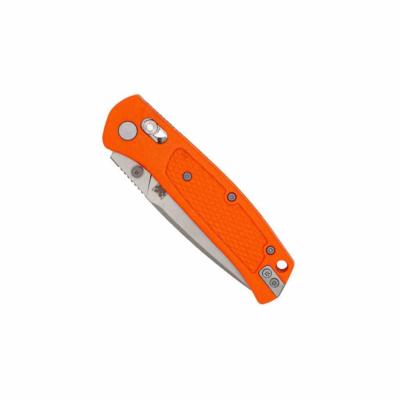 CBTSCTGRORB CobraTec EDC Scout | Lame Drop Point Acier VG-10 | Manche Grivory Orange | Crossbar Lock - Livraison Gratuite