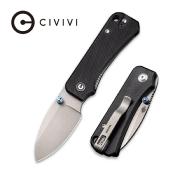 CIVC19068S1 Couteau CIVIVI Baby Banter Lame Acier Nitro-V Manche en G10 Noir Roulements à Billes - Livraison Gratuite