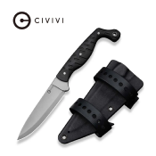 CIVC230781 CIVIVI MDRN Hunter C23078-1 – Couteau Fixe Drop Point | Lame Nitro-V Stonewashed | Manche G10 Noir Etui Kydex - Livraison Gratuite