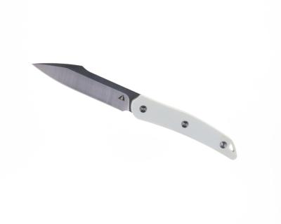 CMBFB01A Couteau CMB Made Knives Kisame White Lame Satin 14C28N Etui Cuir - Livraison Gratuite