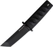CS17DABKBK Couteau de botte Cold Steel Kyoto Lame Tanto Noir Acier 8Cr13MoV Étui Secure-Ex - Livraison Gratuite