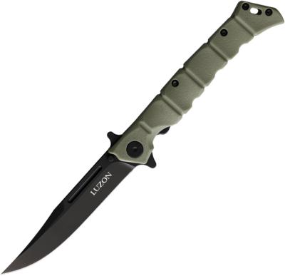 CS20NQLODBK Cold Steel Medium Luzon Od Green Lame Acier 8Cr13MoV Black - Livraison Gratuite