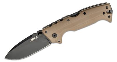 CS28DDDEBK Couteau Cold Steel AD-10 FDE Lame Acier S35VN Blackwash Tri-Ad Lock - Livraison Gratuite