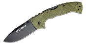 CS62RQODBK Couteau Cold Steel 4-Max Scout OD Green Lame Acier AUS-10A Black - Livraison Gratuite