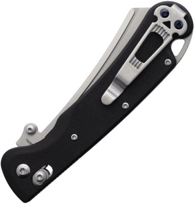 DGRFM024SBKS Couteau DAGGERR Behemoth Slim Lame Acier VG-10 Satin Manche G10 Noir Crossbar Lock - Livraison Gratuite