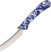 DGRFM024SGZH Daggerr Behemoth Slim Gzhel – Couteau pliant X-Lock Lame Acier VG-10 Satin Manche G10 Motif Gzhel - Livraison Gratuite