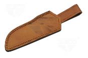 DM1334 Couteau Damas Blue River Hunter Lame Acier Damas 256 Couches Etui Cuir - Livraison Gratuite