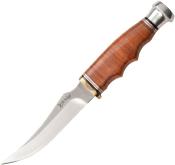 ER20028LBR Couteau de Chasse Elk Ridge Outskirt Skinner Lame Acier 8Cr13MoV Etui Cuir - Livraison Gratuite