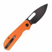 EUT015 Couteau Eutektik EFD | Lame Acier 14C28N Black Manche G10 Orange Liner Lock - Livraison Gratuite