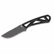 G1800 Gerber Exo-Mod Fixed Blade – Couteau lame fixe acier 420HC Drop Point manche squelette noir, étui modulaire – Livraison Gratuite