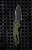HTK05GRNBS Couteau HIGHTRON Mini Ventura Lame Acier D2 Manche G10 Vert Sécurité Linerlock - Livraison Gratuite