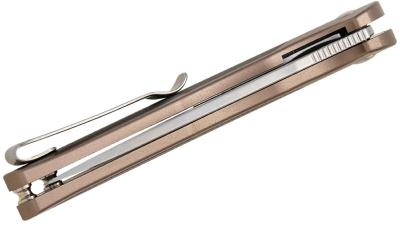 J1963BK CJRB Cutlery Droma – Manche Alu Champagne & G10 lame Drop Point AR-RPM9 SW - Livraison Gratuite
