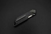 KETM0165 Couteau Pliant Ketuo Mutiny Lame Acier 14C28N Tanto Microbillée Manche G10 Noir Linerlock - Livraison Gratuite