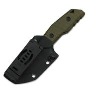 KI1086A1 Kizer Quartz – Couteau Fixe Compact | Lame Acier AEB-L Blk | Manche G10 OD Green | Étui Kydex  - Livraison Gratuite