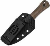 KI1122A1 Couteau Kizer Bone | Lame Acier CPM 3V Matte DLC | Manche Micarta Norplex Ultrex | Housse Kydex - Livraison Gratuite