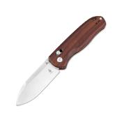 KIV3619A6 Couteau Kizer Drop Bear Lame Drop Point Acier Nitro-V Manche Mkuluti Wood Clutch Lock - Livraison Gratuite