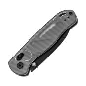 KIV3619A9 Couteau Kizer Drop Bear Pliant Lame Drop Point Acier Nitro-V Manche Acrylique Sécurité Clutch Lock - Livraison Gratuite