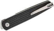 KIV3722A1 Couteau KIZER Bamboo Lame Drop Point Acier Nitro-V Manche Micarta Black - Livraison Gratuite