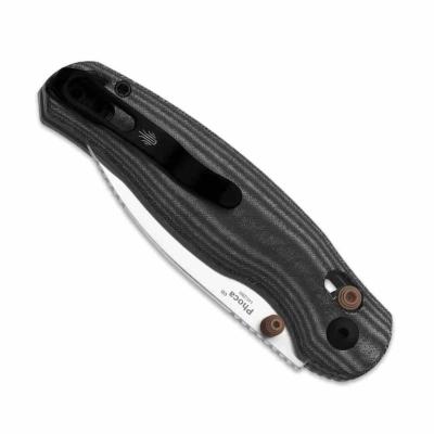  KIV3781CDA1 Kizer Phoca CD – Couteau pliant Clutch Lock Lame Acier 14C28N Satin Manche Black Micarta - Livraison Gratuite