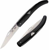 KO02577 Okapi – Couteau Pliant Lame Acier N690 Satin Clip Point Manche Black GFN Slip Joint – Livraison Gratuite