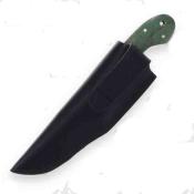 KO026 Poignard Komoran Green Lame Acier 7Cr17MoV Etui Cuir - Livraison Gratuite