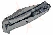 KS1404X Kershaw Flyby  | Couteau Pliant Assisté | Lame Wharncliffe Acier D2 | Manche Acier Inox PVD Gris | Clip - Livraison Gratuite