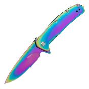 KS2044RBW Couteau Kershaw Outcome A/O Lame Acier 8Cr13MoV Manche Acier Inoxydable - Livraison Gratuite