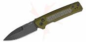 KS7205 Kershaw Launch 22 Auto  | Couteau Pliant Automatique USA | Lame Spear Point CPM MagnaCut | Manche Aluminium OD Green & Micarta - Livraison Gratuite