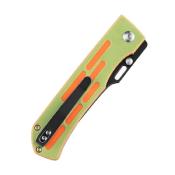 KT1041A3 Couteau Kansept Reedus Green&Orange G10 Lame Acier 154CM Black - Livraison Gratuite