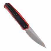 KT1042A3 Kansept Integra – Couteau Pliant Lame Acier 154CM Drop Point, Manche Noir/Rouge G10, Liner Lock – Livraison Gratuite