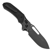 KT1099V2 Couteau Kansept Quasar Drop Point Acier 154CM Manche Micarta Black Sécurité Cross Bar Lock - Livraison Gratuite