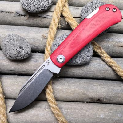 KT2026B2 Couteau Kansept Wedge Red Lame 154CM Lockback - Livraison Gratuite