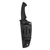 KUB231 Couteau de Chasse Kubey KU231 | Lame Scimitar Acier D2 Black Coated | Manche G10 Noir | Housse Kydex - Livraison Gratuite