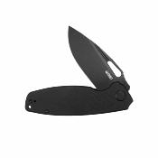KUB322T Kubey Tityus – Couteau Pliant Liner Lock | Lame Drop Point Blk 14C28N | Manche Black - Livraison Gratuite