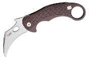 LSTLE1AGS Karambit LionSteel L.E.One Brown Lame Acier CPM-MagnaCut Stonewashed Italy - Livraison Gratuite