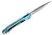 MCT113510APTQ Couteau Microtech LUDT Gen III S/E Automatique Lame Acier Bohler M390MK Manche Alu Turquoise USA - Livraison Gratuite