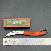 Lot de 3 MR590 Couteau Marbles Reaper Wharncliffe Acier 440A Manche G10 Orange Slip Joint - Livraison Gratuite