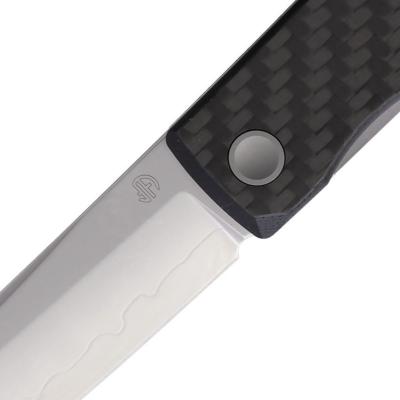 NMB250220 Couteau NORTH MOUNTAIN BLADE Kaiken Lame Acier SLD-Magic San Mai Manche Carbone Liner Lock - Livraison Gratuite
