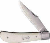 NMB2531CB North Mountain Blade - Couteau Lanny Thin Cattle Bone Manche Os Lame Acier SLD Clip Point Slipjoint - Livraison Gratuite